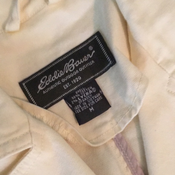 Eddie Bauer women’s yellow ,Jean style jacket. Size M - Picture 2 of 6